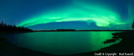 Aurora in Alaska, photo by Bud Kuenzli