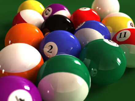 Pool balls, by Steve Moody (virtualcoder.co.uk)