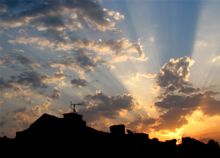 Изгревът на слънцето над София