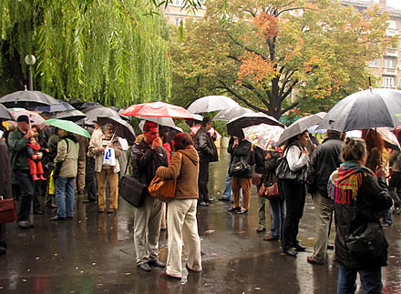 the rainy protest