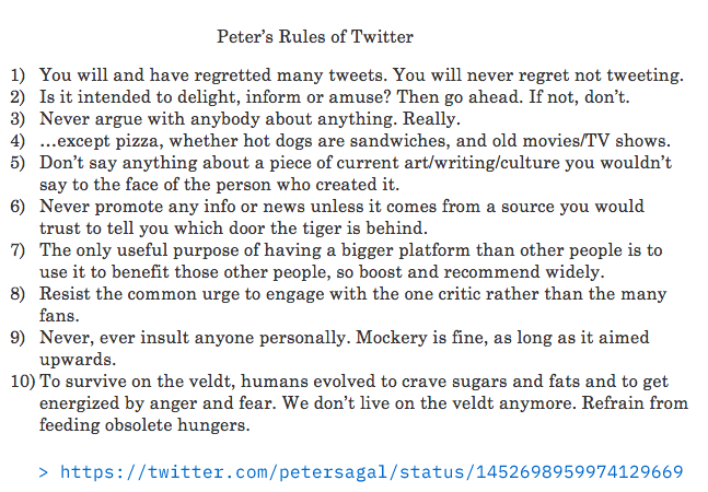 The 10 Twitter Rules