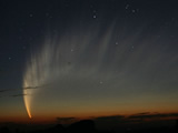 The comet McNaught and its long tail - see the photo in full size on the NASA website