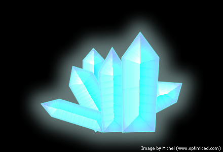 Crystals made with Adobe Fireworks (image 1)