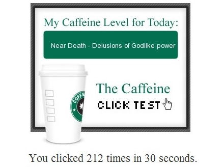 Caffeine test results
