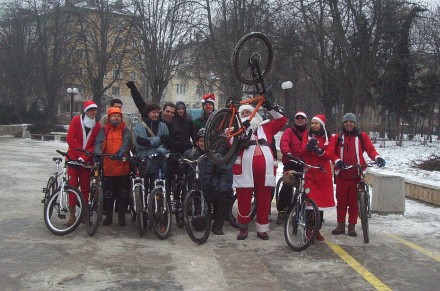 Коледен вело-парад, 22/12/2007, София