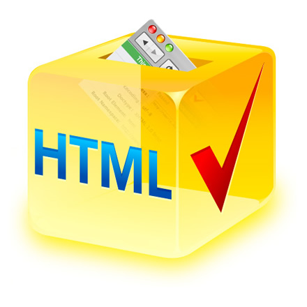 W3C HTML icon from Veerle, variant 4