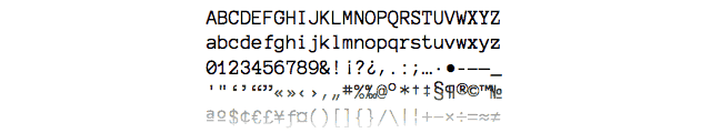 Anonymous Pro font