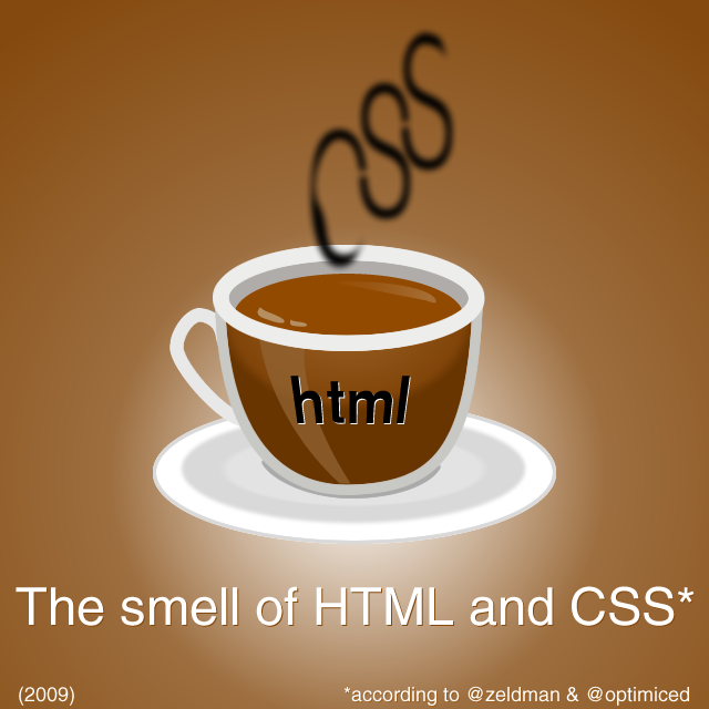 The smell of HTML (and CSS) in the morning