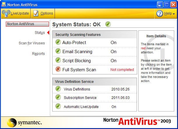 Norton AntiVirus 2003