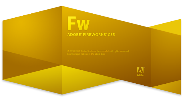 Adobe Fireworks CS5 splash screen