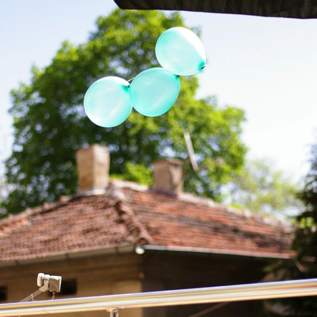 Balloons in the air