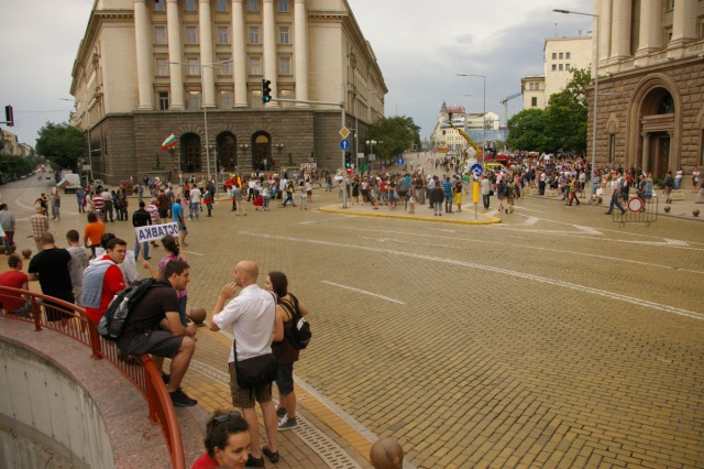 Мирен протест в София, против корупцията и мафията в управлението на България.