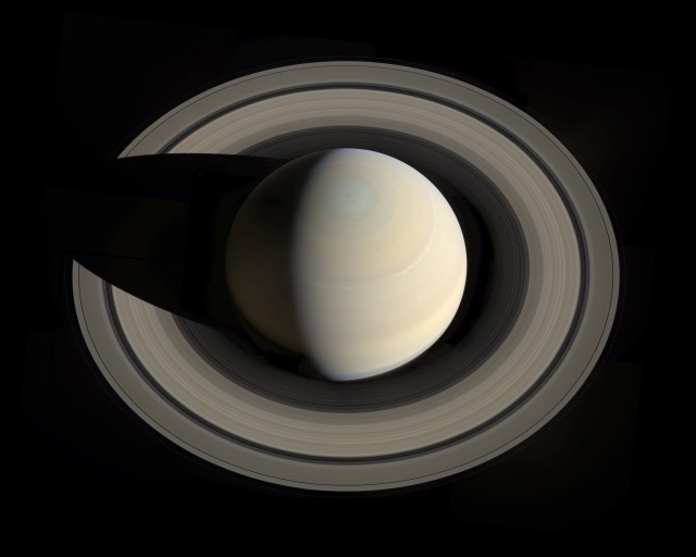 Saturn, by Cassini (2013)