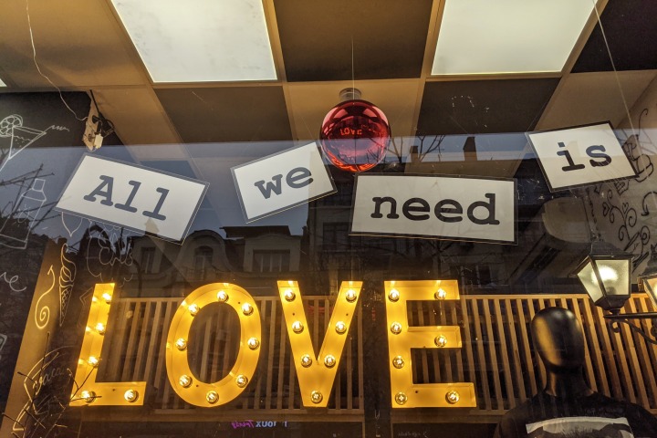 All we need is love.