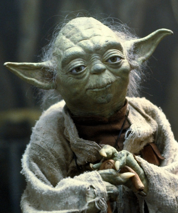 Master Yoda on planet Degobah